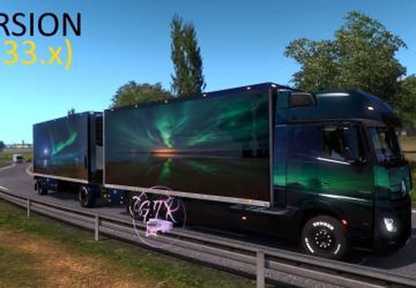 Mercedes Benz New Actros Tandemверсия 1.1 для Euro Truck Simulator 2 (v1.32.x, - 1.34.x)