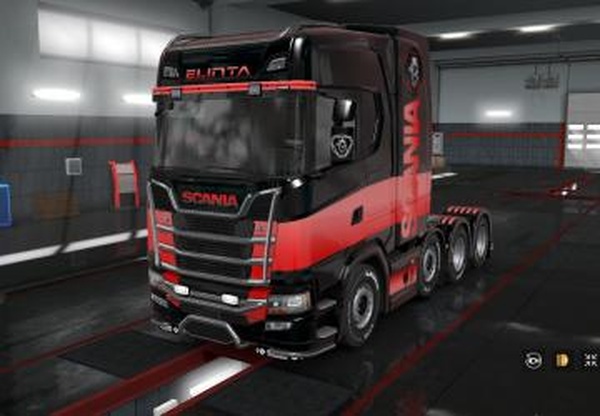 Скин «Elinta company» для Scania S 2016 NGv1.0 для Euro Truck Simulator 2 (v1.28.x, - 1.33.x)