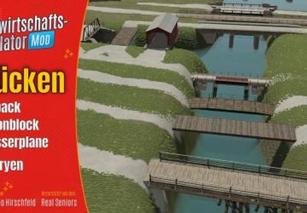 FS 22 Bridge Packверсия 1.1.0.0 для Farming Simulator 2022 (v1.8x)