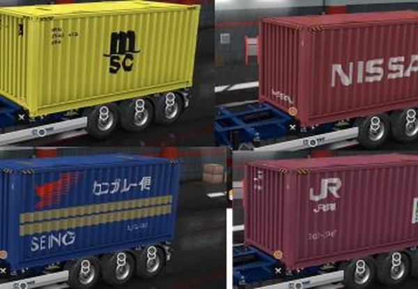 Пак скинов для контейнеровозов Kroneверсия 1.0 для Euro Truck Simulator 2 (v1.33.x)