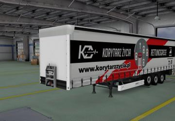 Скин «Korytarz Życia» для прицепа Wielton NS3K N2 Megav1.0 для Euro Truck Simulator 2 (v1.32.x, 1.33.x)
