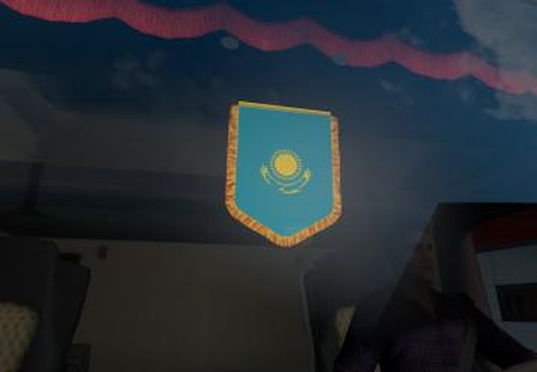 Вымпел Казахстанаверсия 1.0 для Euro Truck Simulator 2 (v1.33.x)