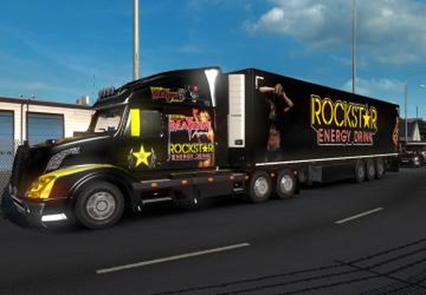 Комбо скин пак «Rockstar» для Volvo VNL 670 by Aradethv1.0 для Euro Truck Simulator 2 (v1.32.x)