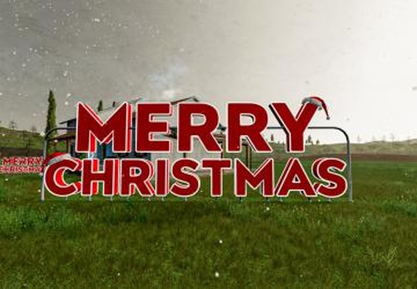 Christmas Yard Signверсия 1.0.0.0 для Farming Simulator 2022