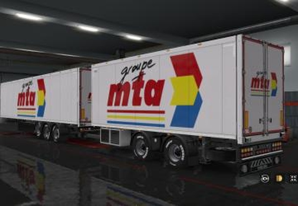 Комбо-скин «MTA Groupe» для  прицепа и Iveco Stralisv1.0 для Euro Truck Simulator 2 (v1.31.x, - 1.33.x)