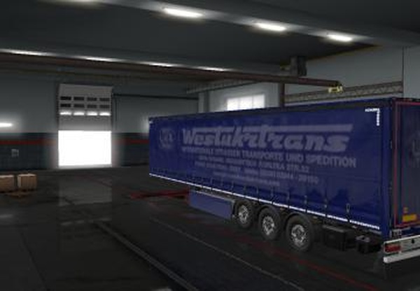 Скин «WestUkrTrans» для своего прицепаверсия 1.0 для Euro Truck Simulator 2 (v1.32.x, 1.33.x)