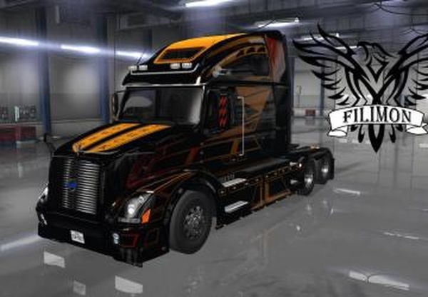 Скин Progressive Geometryверсия 1.0 для Euro Truck Simulator 2 (v1.22.x, - 1.33.x)