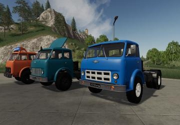 МАЗ-504 + Прицепверсия 1.0.0.1 для Farming Simulator 2019 (v1.5.x)