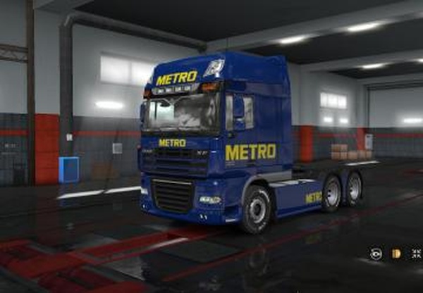 Скин «Metro» для прицепа и DAF XF 105версия 1.0 для Euro Truck Simulator 2 (v1.32.x, 1.33.x)