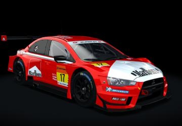 Mitsubishi Lancer EVO GT300версия 1 для Assetto Corsa