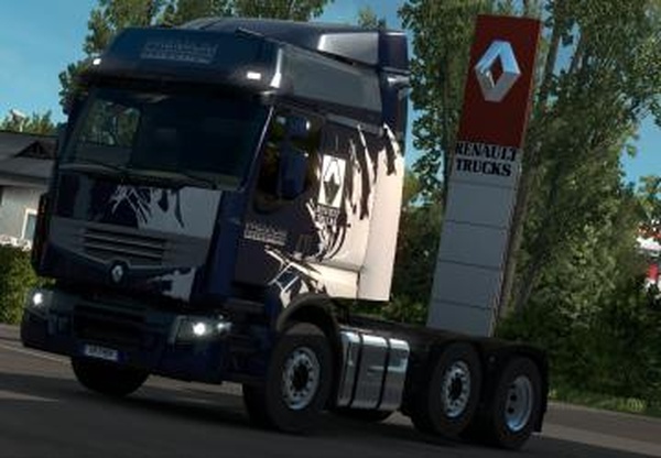 Скин «Selection (Metallic)» для Renault Premiumv1.0 для Euro Truck Simulator 2 (v1.28.x, - 1.32.x)