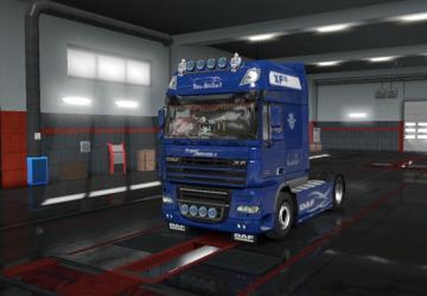 Скин «Trans Service-1» для Daf xf 105версия 1.0 для Euro Truck Simulator 2 (v1.32.x)