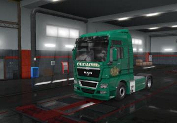 Скин «Оболонь» для Manверсия 1.0 для Euro Truck Simulator 2 (v1.32.x)