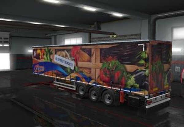 Скин «СильпоФуд (на крыльях свежести) » для своего прицепаv1.0 для Euro Truck Simulator 2 (v1.32.x)