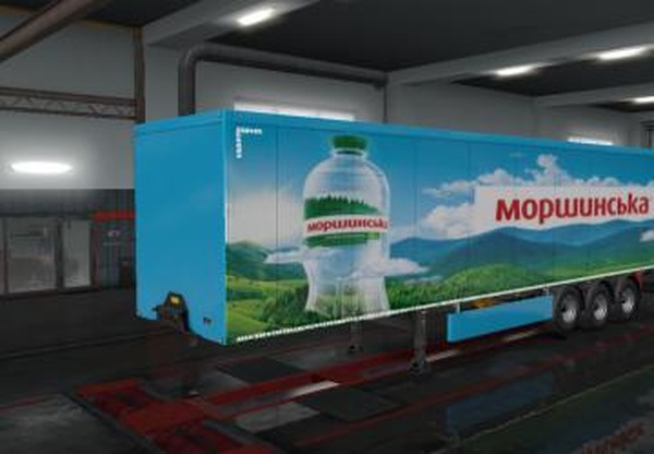 Скин «Моршинская» для своего прицепаверсия 1.0 для Euro Truck Simulator 2 (v1.32.x)