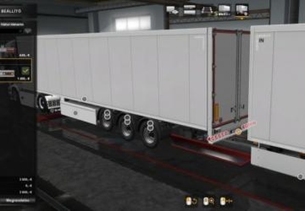 Слоты на задний бампер своего прицепаверсия 1.0 для Euro Truck Simulator 2 (v1.32.x)