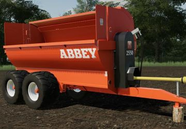 Abbey 2550 Manure Spreaderверсия 1.0.0.0 для Farming Simulator 2019 (v1.5.x)