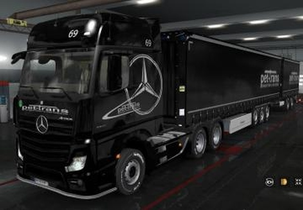 Скин «Pet-Trans» для  Krone и Mercedes Actros MP4v1.0 для Euro Truck Simulator 2 (v1.32.x)