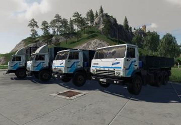 КамАЗ-5320 и Нефаз-8560версия 1.2 для Farming Simulator 2019 (v1.5.х)