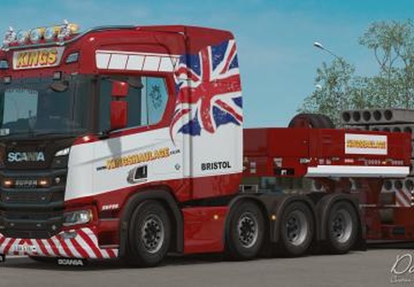Скин «Kings Haulage» для Scania RS 2016версия 1.0 для Euro Truck Simulator 2 (v1.28.x, - 1.32.x)
