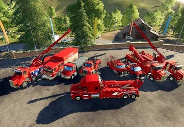 Tow Truck Packверсия 0.2.2 для Farming Simulator 2019 (v1.5.х)