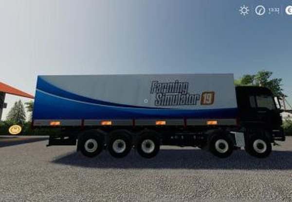 MAN lkw mit pritsche und planeверсия 1.1.1 для Farming Simulator 2019 (v1.5.х)