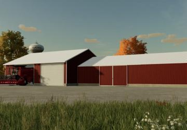 58x50 Shop With Attached 70x38 Cold Storagev1.0.0.0 для Farming Simulator 2022