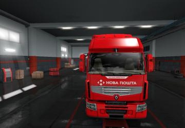 Скин «Новая Почта» для Рено Премиумверсия 1.0 для Euro Truck Simulator 2 (v1.32.x)