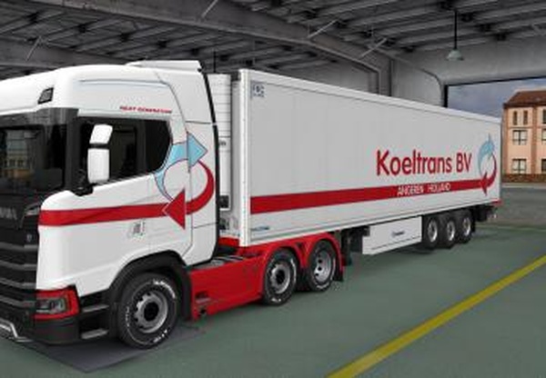 Скин «Koletrans» для прицепа Krone и Scania S 2016v1.0 для Euro Truck Simulator 2 (v1.32.x)