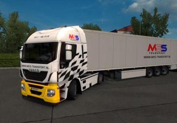 Скин компании «Mss-transport»версия 1.0 для Euro Truck Simulator 2 (v1.32.x)