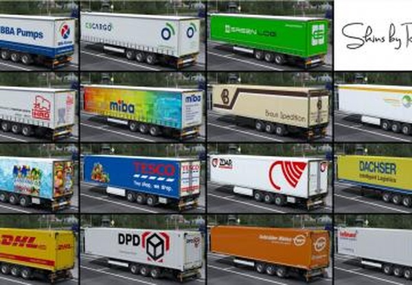 Krone DLC Skin Pack для своего прицепаверсия 1.0 для Euro Truck Simulator 2 (v1.32.x)
