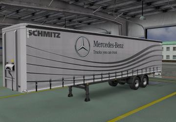 Скин «Mercedes-Benz» для своего прицепаверсия 1.0 для Euro Truck Simulator 2 (v1.32.x)