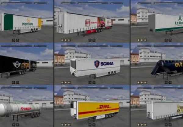 Пак скинов «TT SCS Trailer Skin Pack» для прицеповv1.0 для Euro Truck Simulator 2 (v1.28.x, - 1.32.x)