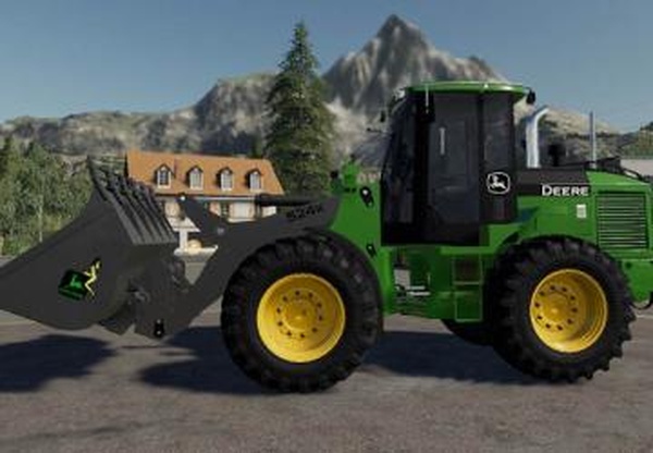 John Deere 524K Wheel Loader & Shovelверсия 1.0.0.0 для Farming Simulator 2019 (v1.5.х)