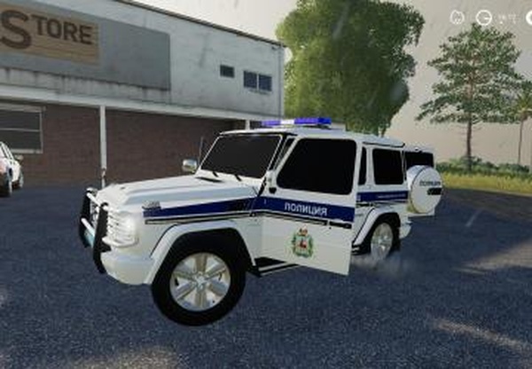 Mercedes-Benz G55 AMG Полицияверсия 1.0 для Farming Simulator 2019 (v1.5.1.0)