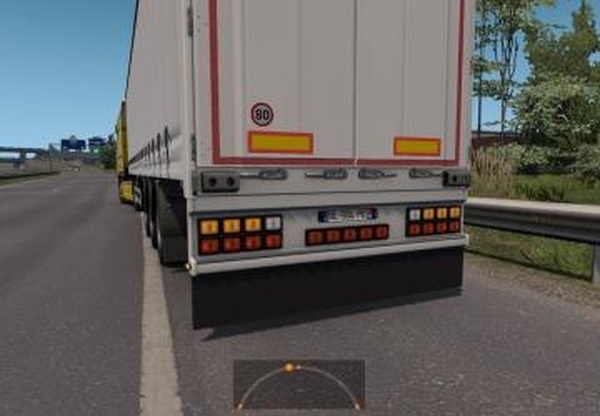 Animated Trailer Mudflapверсия 1.0 для Euro Truck Simulator 2 (v1.32.x, - 1.34.x)