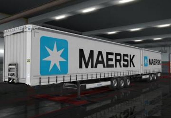 Maersk Trailersверсия 1.0 для Euro Truck Simulator 2 (v1.32.x)