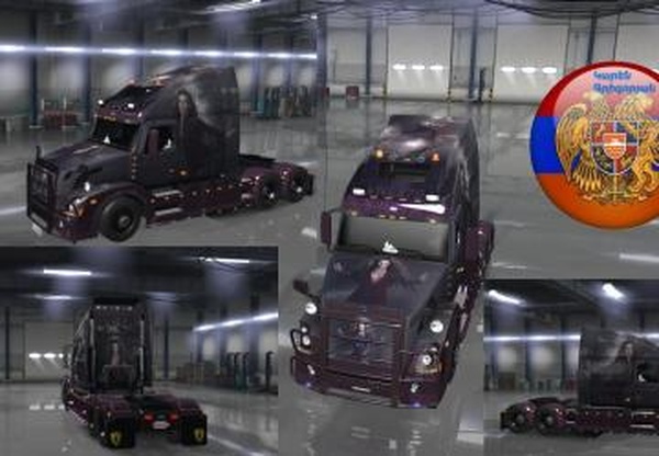 Iveta Metallic Skin для Volvo VNL 670версия 1.0 для Euro Truck Simulator 2 (v1.31.x, 1.32.x)