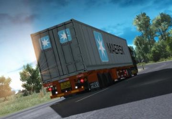 Maersk reefer containerверсия 1.0 для Euro Truck Simulator 2 (v1.32.x)