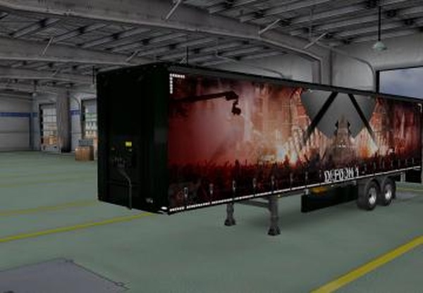 Скин «Defqon 1» для своего прицепаверсия 1.0 для Euro Truck Simulator 2 (v1.32.x)