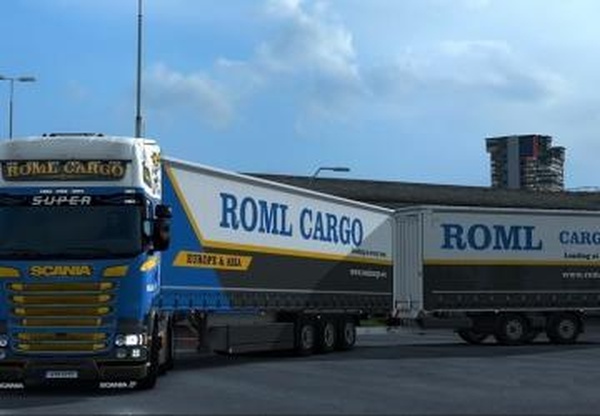 Cкин «Roml Cargo» для своего прицепа Kronev1.0 для Euro Truck Simulator 2 (v1.32.x)