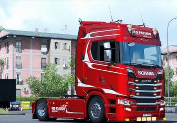 Скин «Red Passion Edition» для Scania S 2016v1.0 для Euro Truck Simulator 2 (v1.28.x, - 1.32.x)