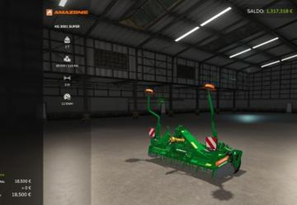 Amazone KG 3001 / Centaya 3000версия 1.0.0.0 для Farming Simulator 2025