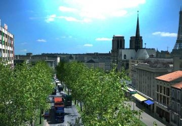 Bus Station Mod - Paris Rebuild  Addonверсия 1.0 для Euro Truck Simulator 2 (v1.32.x, - 1.36.x)