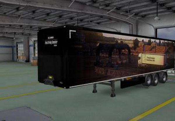 Скин «Scania Truck Driving Simulator» для своего прицепаv1.0 для Euro Truck Simulator 2 (v1.32.x)