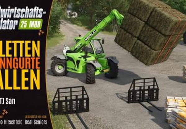 Pallet forks with strapsверсия 1.0.0.0 для Farming Simulator 2025