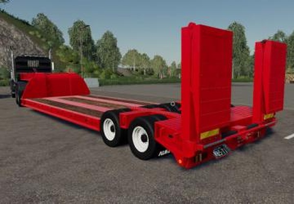 16 Wheels Low Deck Trailerверсия 1.2.1.1 для Farming Simulator 2019 (v1.5.х)