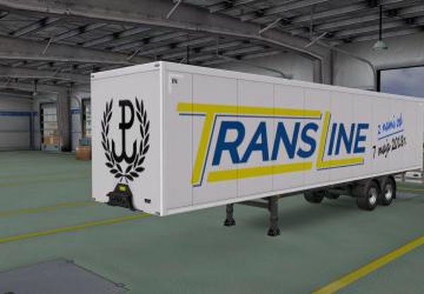 Скин «Transline» для своего прицепаверсия 1.0 для Euro Truck Simulator 2 (v1.32.x)