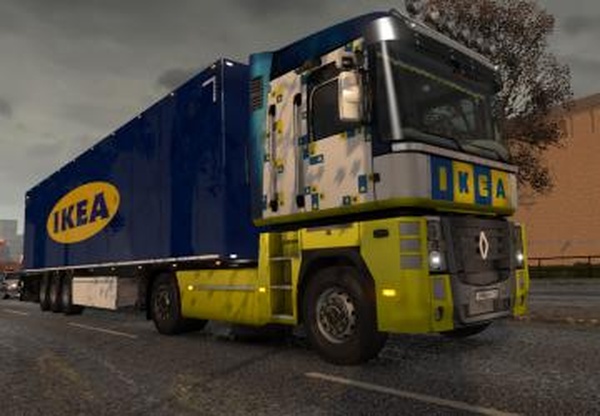 Комбо скин пак «Ikea» для Renault Magnumv2.0 для Euro Truck Simulator 2 (v1.32.x)