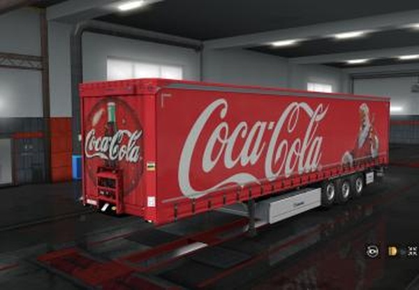 Cкин «Coca Cola» для своего прицепа Kronev1.0 для Euro Truck Simulator 2 (v1.32.x)